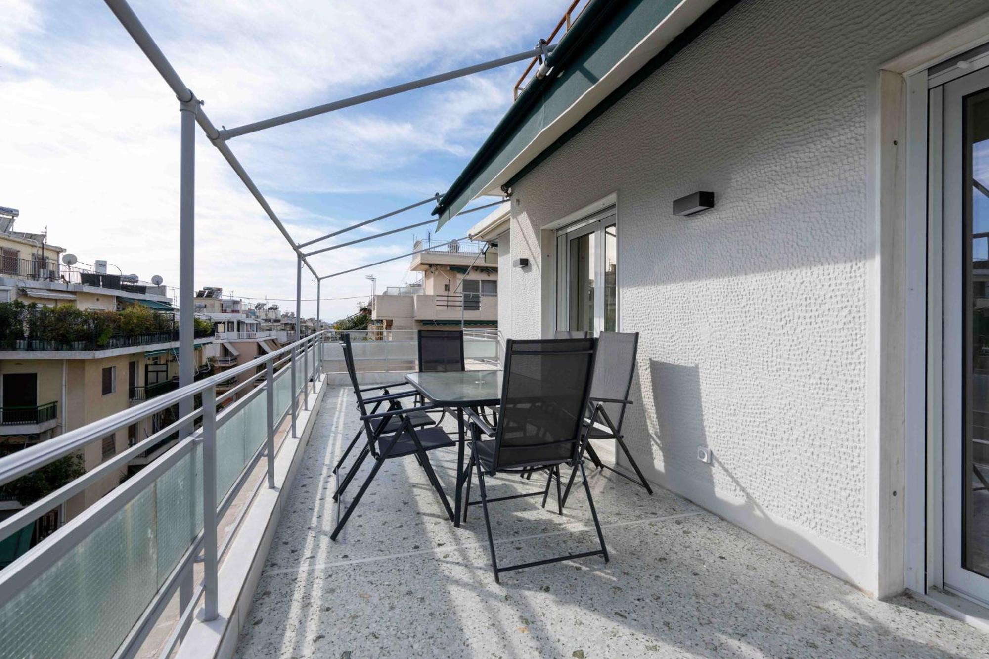 Ferienwohnung Corner Penthouse In Acropolis Athen Exterior foto
